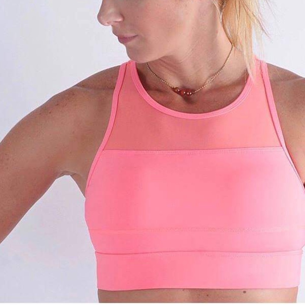 Coral all star super supportive athletic bra euc